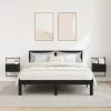  Éjjeliszekrény 2 pcs Fekete tölgy 35 x 30 x 51 cm Faanyag