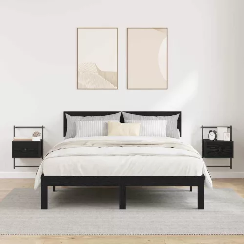 Éjjeliszekrény 2 pcs Fekete tölgy 35 x 30 x 51 cm Faanyag