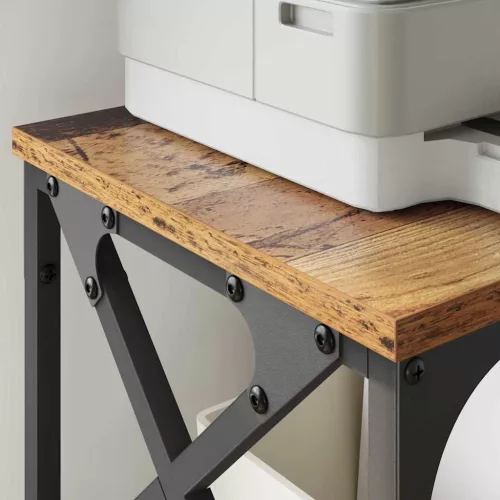  Nyomtatóállvány Állítható Öreg fa 40 x 30 x 31 cm Faanyag