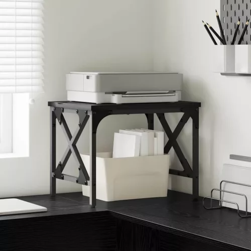  Nyomtatóállvány Állítható Fekete tölgy 40 x 30 x 31 cm Faanyag