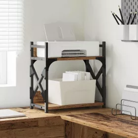  Nyomtatóállvány Öreg fa 40 x 20 x 40 cm Faanyag