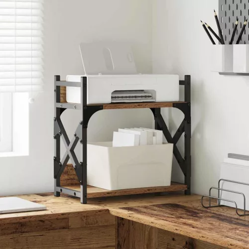  Nyomtatóállvány Öreg fa 40 x 20 x 40 cm Faanyag