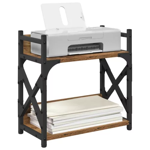  Nyomtatóállvány Öreg fa 40 x 20 x 40 cm Faanyag