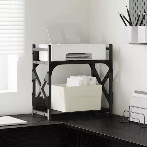  Nyomtatóállvány Fekete tölgy 40 x 20 x 40 cm Faanyag