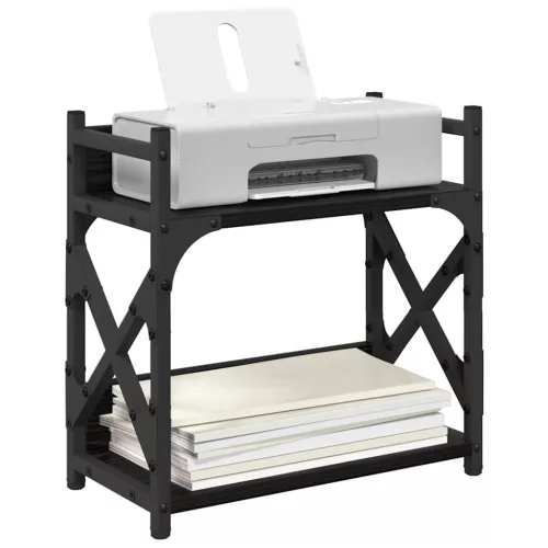  Nyomtatóállvány Fekete tölgy 40 x 20 x 40 cm Faanyag