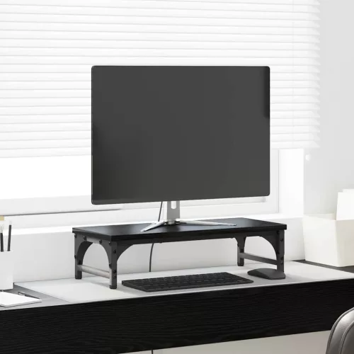  Monitor Tartó Fekete tölgy 55 x 23 x 14 cm Faanyag