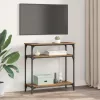  Konzolasztal polcokkal Öreg fa 75 x 29 x 75 cm Faanyag
