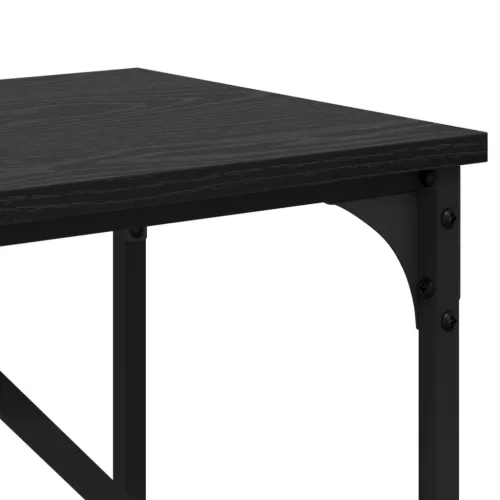  Konzolasztal Fekete tölgy 75 x 32 x 75 cm Faanyag