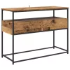  Konzolasztal fiókkal Öreg fa 100 x 40 x 75 cm Faanyag