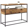  Konzolasztal fiókkal Öreg fa 100 x 40 x 75 cm Faanyag