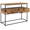  Konzolasztal fiókkal Öreg fa 100 x 40 x 75 cm Faanyag