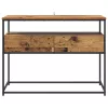  Konzolasztal fiókkal Öreg fa 100 x 40 x 75 cm Faanyag