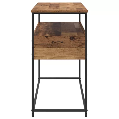  Konzolasztal fiókkal Öreg fa 100 x 40 x 75 cm Faanyag