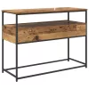  Konzolasztal fiókkal Öreg fa 100 x 40 x 75 cm Faanyag
