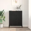  Széf fiókkal Fekete tölgy 69,5 x 34 x 90 cm Faanyag
