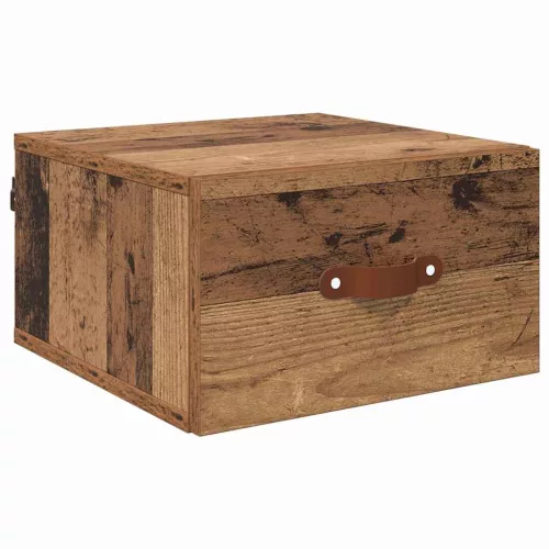  Fali éjjeli szekrény Öreg fa 35 x 35 x 20 cm Faanyag