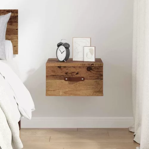  Fali éjjeli szekrény Öreg fa 35 x 35 x 20 cm Faanyag