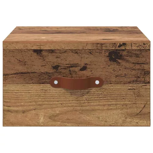  Fali éjjeli szekrény Öreg fa 35 x 35 x 20 cm Faanyag