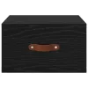  Fali éjjeli szekrény Fekete tölgy 35 x 35 x 20 cm Faanyag