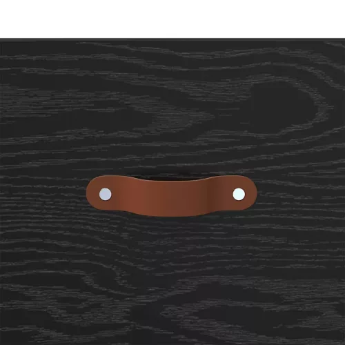  Fali éjjeli szekrény Fekete tölgy 35 x 35 x 20 cm Faanyag