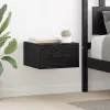  Éjjeliszekrény Musta tammi 35 x 35 x 20 cm Faanyag