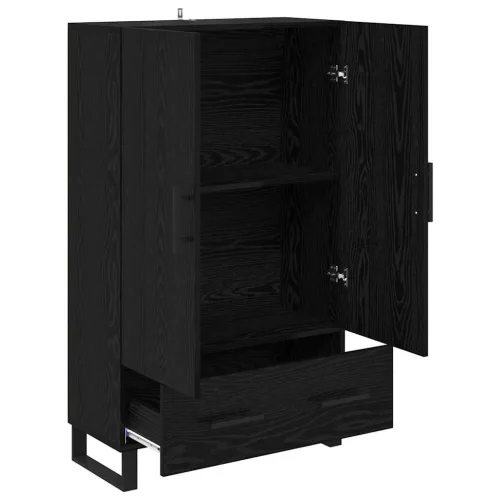  Magasfiú fiókkal Fekete tölgy 69,5 x 30 x 115 cm Faanyag