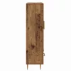  Magasfiú fiókkal Öreg fa 69,5 x 31 x 115 cm Műanyag Fa és Üveg