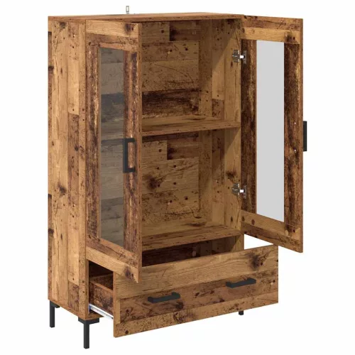  Magasfiú fiókkal Öreg fa 69,5 x 31 x 115 cm Faanyag