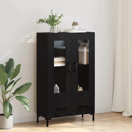  Magasfiú fiókkal Fekete tölgy 69,5 x 31 x 115 cm Faanyag