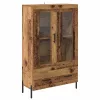  Magasfiú fiókkal Corona Öreg fa 69,5 x 31 x 115 cm Faanyag