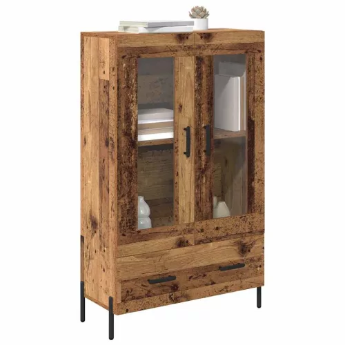  Magasfiú fiókkal Corona Öreg fa 69,5 x 31 x 115 cm Faanyag
