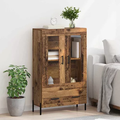  Magasfiú fiókkal Corona Öreg fa 69,5 x 31 x 115 cm Faanyag