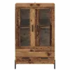  Magasfiú fiókkal Corona Öreg fa 69,5 x 31 x 115 cm Faanyag