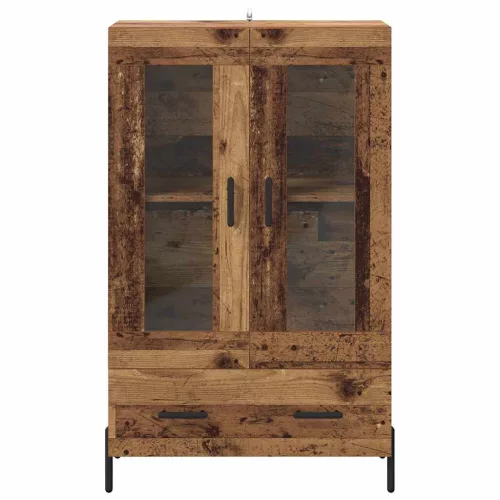  Magasfiú fiókkal Corona Öreg fa 69,5 x 31 x 115 cm Faanyag