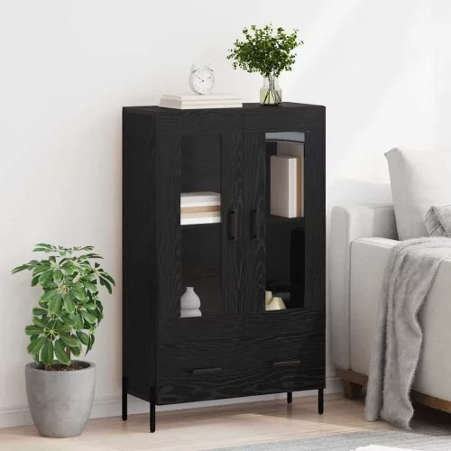  Magasfiú fiókkal Corona Fekete tölgy 69,5 x 31 x 115 cm Faanyag