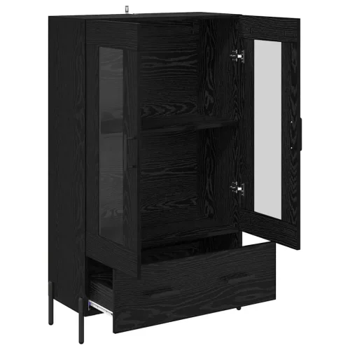  Magasfiú fiókkal Corona Fekete tölgy 69,5 x 31 x 115 cm Faanyag