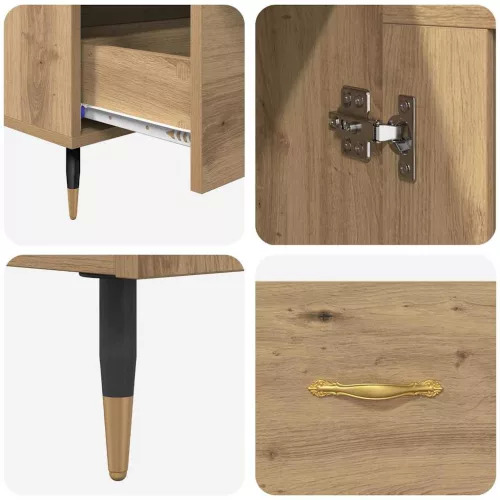  Magasfiú fiókkal Artisan tölgy 69,5 x 31 x 115 cm Faanyag