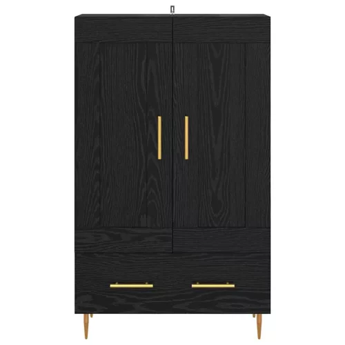  Magasfiú fiókkal Fekete tölgy 69,5 x 31 x 115 cm Faanyag