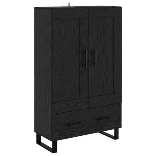  Magasfiú fiókkal Fekete tölgy 69,5 x 31 x 115 cm Faanyag