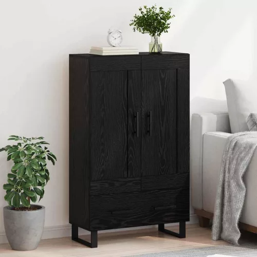  Magasfiú fiókkal Fekete tölgy 69,5 x 31 x 115 cm Faanyag