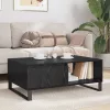  Dohányzóasztal fiókkal Musta tammi 90 x 60 x 35 cm Faanyag