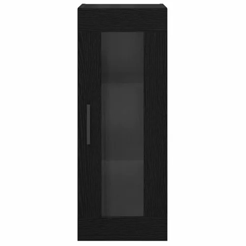 Fali szekrény Fekete tölgy 34,5 x 34 x 90 cm Műanyag Fa és Üveg