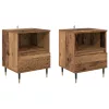 Éjjeliszekrény fiókkal 2 pcs Öreg fa 40 x 35 x 50 cm Faanyag