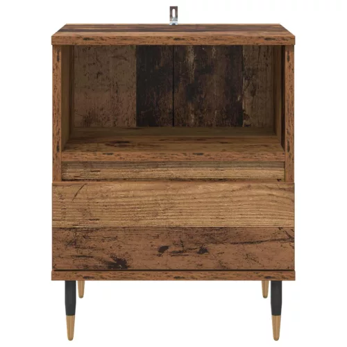  Éjjeliszekrény fiókkal 2 pcs Öreg fa 40 x 35 x 50 cm Faanyag