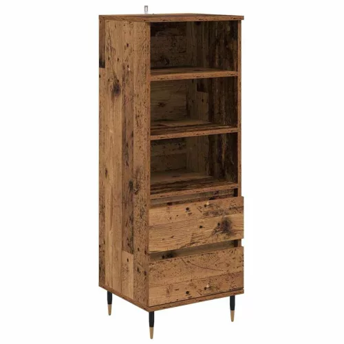  Magasfiú fiókkal Öreg fa 40 x 36 x 110 cm Faanyag
