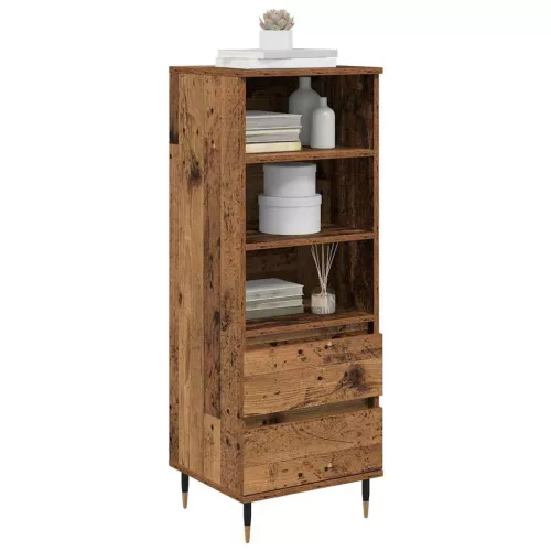  Magasfiú fiókkal Öreg fa 40 x 36 x 110 cm Faanyag
