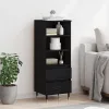  Magasfiú fiókkal Fekete tölgy 40 x 36 x 110 cm Faanyag