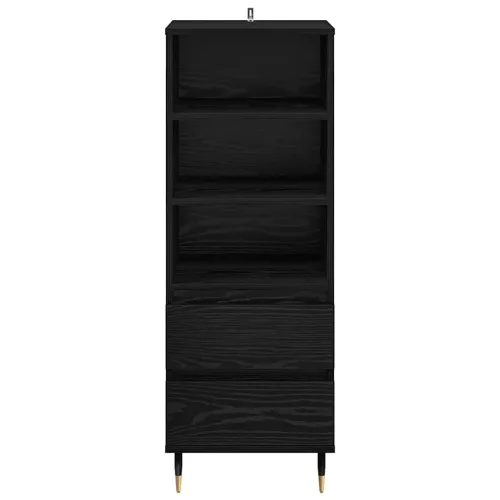  Magasfiú fiókkal Fekete tölgy 40 x 36 x 110 cm Faanyag