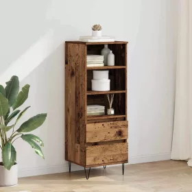  Magasfiú fiókkal Öreg fa 40 x 36 x 110 cm Faanyag