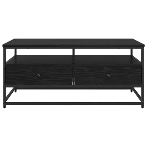  Dohányzóasztal fiókkal Musta tammi 100 x 51 x 45 cm Faanyag